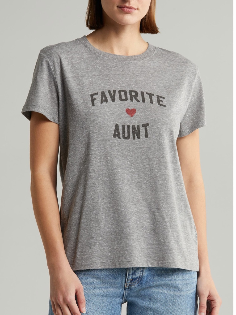 NEW Favorite Daughter Favorite Aunt Tee in Heather Gray - Size S
